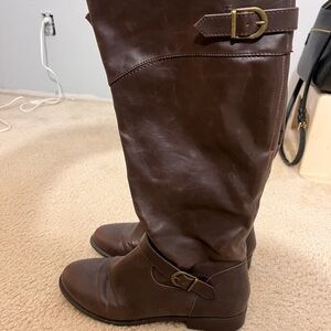 American Eagle Outfitters Dark Brown Over the Knee Boots